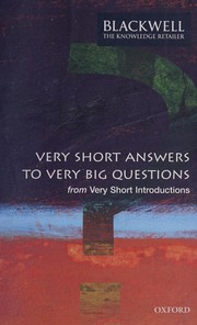 Front cover of Very short answers to very big questions by Unknown