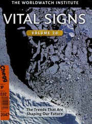 Front cover of Vital Signs Vol. 20 by The Worldwatch Institute