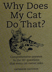 Cover of Why does my cat do that? by Catherine Davidson