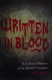 Front cover of Written in blood by Paul Adams