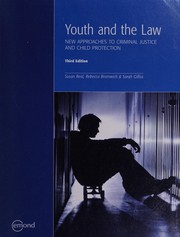 Front cover of Youth and the law by Susan Reid