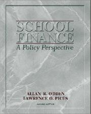 Cover of School finance by Allan Odden