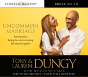 Cover of Uncommon marriage by Tony Dungy