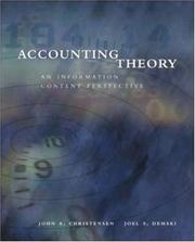 Cover of Accounting Theory by John Christensen