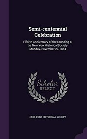 Front cover of Semi-centennial celebration by New-York Historical Society