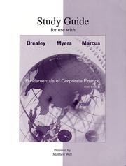 Cover of Study Guide to accompany Fundamentals of Corporate Finance by Richard A. Brealey