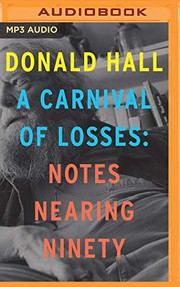 Front cover of A carnival of losses by Donald Hall