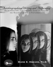 Cover of Autobiographical writing and performing by Diane E. Howard