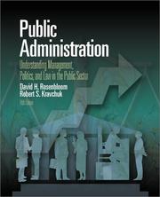 Cover of Public Administration by David H. Rosenbloom