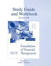 Cover of Study guide and workbook for use with Foundations of financial management, tenth ed by Stanley B. Block