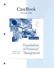 Cover of Casebook to accompany Foundations of Financial Management by Stanley B. Block