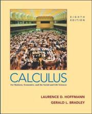 Front cover of Calculus for business, economics, and the social and life sciences by Laurence D. Hoffmann