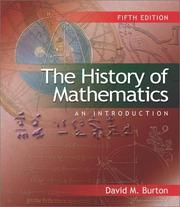 Cover of The history of mathematics by David M. Burton
