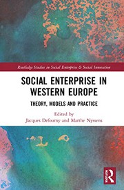 Cover of Social Enterprise in Western Europe by Jacques Defourny