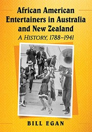 Front cover of African American Entertainers in Australia and New Zealand by Bill Egan