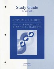 Cover of Study Guide to accompany Money, Banking, and Financial Markets by Stephen G. Cecchetti