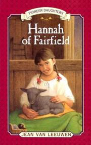 Front cover of Hannah of Fairfield by Jean Van Leeuwen