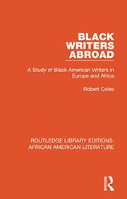 Cover of Black Writers Abroad by Robert Coles