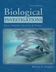 Front cover of Biological Investigations by Warren D. Dolphin