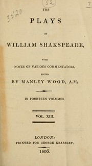 Front cover of The Plays of William Shakspeare (King Lear / Romeo and Juliet) by William Shakespeare