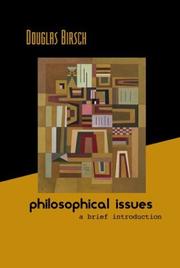 Cover of Philosophical Issues by Douglas Birsch