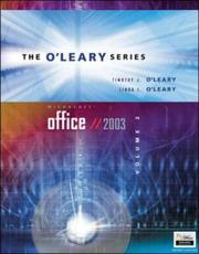Front cover of O'Leary Series by Timothy J. O'Leary