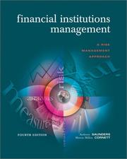 Front cover of Financial Institutions Management + S&P + Enron PowerWeb by Anthony Saunders