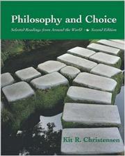Front cover of Philosophy and Choice by Kit Richard Christensen
