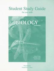 Front cover of Student Study Guide to accompany Concepts In Biology by Frederick C. Ross