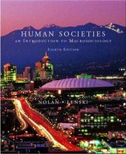 Cover of Human societies by Patrick Nolan