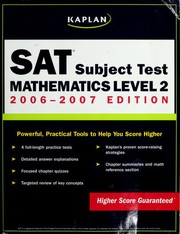 Cover of Kaplan SAT Subject Test - Mathematics Level 2 by Kaplan Publishing