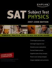 Cover of Kaplan SAT Subject Test - Physics by Hugh Henderson