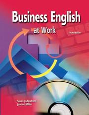 Front cover of Business English at Work, Text Workbook (2nd Printing) by Susan Jaderstrom