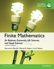 Front cover of Finite Mathematics for Business, Economics, Life Sciences and Social Sciences with MyMathLab, Global Edition by Raymond A. Barnett