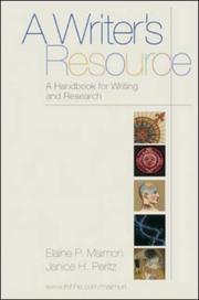 Front cover of A Writer's Resource by Elaine Maimon