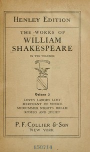 Front cover of The Works of William Shakespeare (Love's Labour's Lost / Merchant of Venice / Midsummer Night's Dream / Romeo and Juliet) by William Shakespeare
