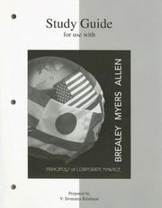 Cover of Study Guide to accompany Principles of Corp. Finance by Richard A. Brealey