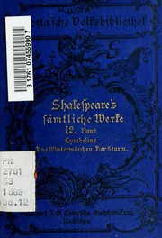 Front cover of Plays (Cymbeline / Tempest / Winter's Tale) by William Shakespeare