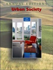 Cover of Annual Editions: Urban Society, 12/e (Annual Editions : Urban Society) by Fred Siegel