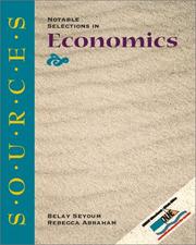 Front cover of Notable selections in economics by Belay Seyoum