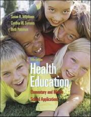 Front cover of Health Education by Susan K Telljohann