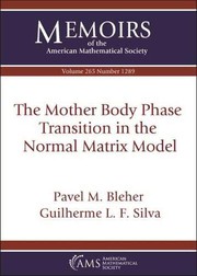 Front cover of The Mother Body Phase Transition in the Normal Matrix Model by Pavel M. Bleher