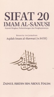Front cover of Sifat 20 Imam Al-Sanusi by Zainul Abidin Abdul Halim