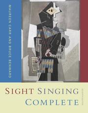 Cover of Sight Singing Complete by Maureen A Carr