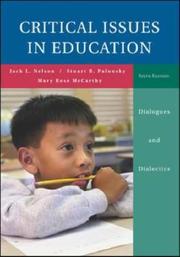 Front cover of Critical issues in education by Jack L. Nelson