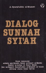 Front cover of Dialog Sunnah Syi’ah by A.Syarafuddin al-Musawi