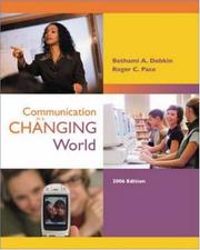 Cover of Communication in a Changing World with Student CD-ROM 2.0 and PowerWeb by Bethami A, Dobkin