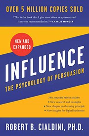 Cover of Influence, New and Expanded by Robert B Cialdini PhD