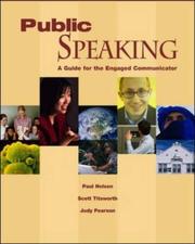 Front cover of Public Speaking with Student CD-ROM and PowerWeb by Paul E Nelson