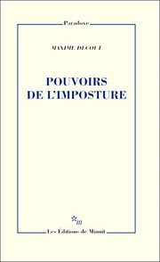 Cover of POUVOIRS DE L'IMPOSTURE by DECOUT MAXIME